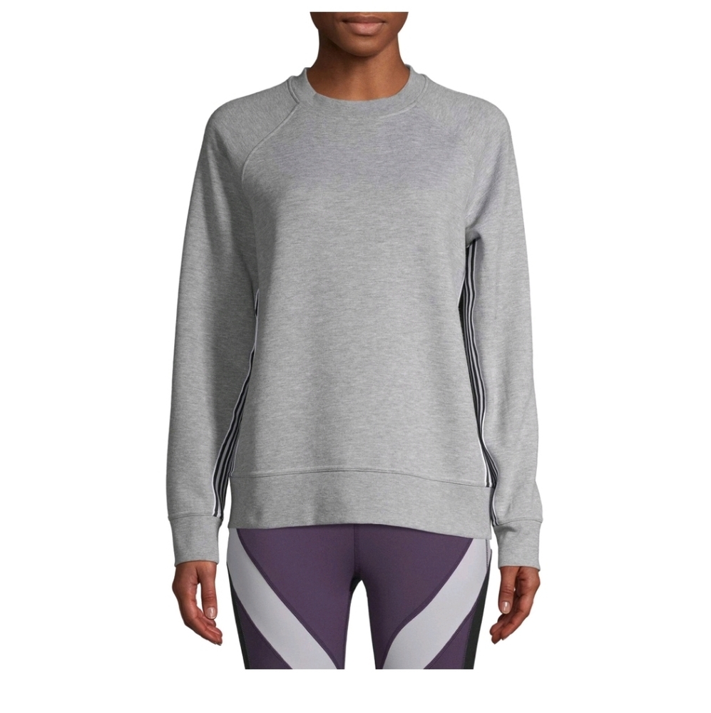 Avia Athleisure Tape Stripe Crewneck Sweatshirt